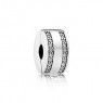 PANDORA Logo Clip JSP0671 With CZ 