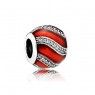 PANDORA Silver Red Adornment Charm JSP0804 