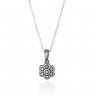 PANDORA Ice Floral Moon and Stars Necklace JSP0070 With CZ 