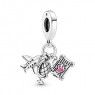 Travel in Style with a Pandora Australia Sterling Silver Airplane Globe Suitcase Dangle Charm