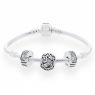 PANDORA Vintage J Alphabet Complete Bracelet JSP0267 In Sterling Silver