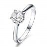 Solitaire Round Cut Sterling Silver Promise Ring - Joanfeel Australia