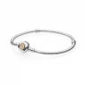 PANDORA Moments Two Tone Bracelet JSP1132 With Cubic Zirconia In 925 Silver