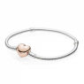 PANDORA Heart Clasp Love Bracelet JSP0084 In Rose Gold