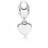 PANDORA Silver Appreciation Heart Dropper Love Charm JSP1469 