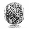 PANDORA Black Balance Spiritual Charm JSP0587 With Pave CZ 