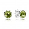 PANDORA August Birthstone Peridot Droplet Earrings JSP1231 In 925 Silver