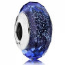 PANDORA Iridescent Blue Faceted Glass Charm JSP1540 