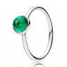 PANDORA May Birthstone Droplet Ring JSP1348 In Silver