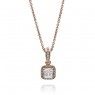 PANDORA Timeless Elegance Necklace JSP0006 With CZ In Rose Gold