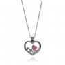 PANDORA Silver Petite Memories Floating Love Heart Locket JSP0147 