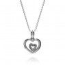 PANDORA Petite Memories Floating Heart Love Locket JSP0065 In Silver