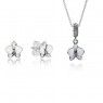 PANDORA White Orchid Floral Jewellery Set JSP0103 