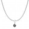 PANDORA June Droplet Birthstone Necklace JSP0090 In Silver