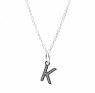 PANDORA Silver Alphabet K Necklace JSP0121 