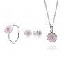 PANDORA Magnolia Bloom Complete Floral Jewellery Set JSP0002 With CZ 