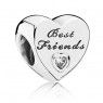 PANDORA Friendship Heart Charm JSP0857 With CZ 