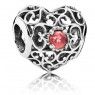 PANDORA January Birthstone Signature Heart Birthstone Charm JSP0824 