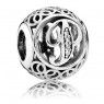 PANDORA Vintage P Swirl Alphabet Charm JSP0762 