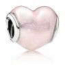 PANDORA Pink Glittering Heart Love Charm JSP0741 In Enamel