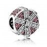 PANDORA Red Shimmering Gift Christmas Charm JSP0695 With Pave CZ 