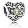 PANDORA August Birthstone Signature Heart Birthstone Charm JSP0818 