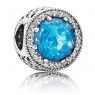 PANDORA Sky Blue Radiant Hearts Love Charm JSP0864 