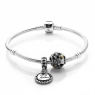 PANDORA Love You Mum Family Complete Bracelet JSP0469 With Pave CZ In Silver