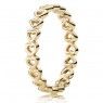 PANDORA Open Heart Band Love Ring JSP1691 In Gold