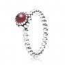 PANDORA January Garnet Birthstone Ring JSP1438 In Silver