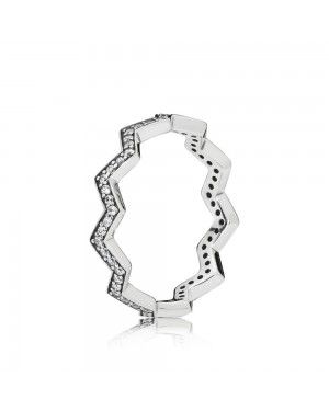 Pandora Shimmering Zig Zag Ring 197751CZ