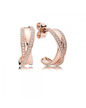 Pandora Interwined Hoop Earrings 280730CZ