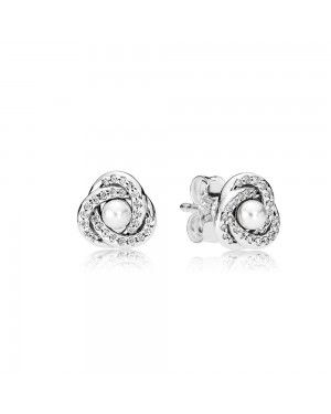 Pandora Luminous Love Knots Stud Earrings 290740WCP