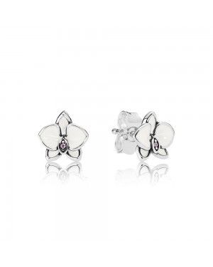 Pandora White Orchids Stud Earrings 290749EN12