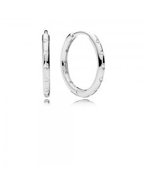 Pandora Droplets Hoop Earrings 296244CZ