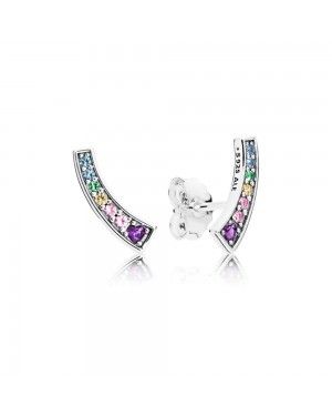 Pandora Multi-Colour Arches Stud Earrings 297077NRPMX