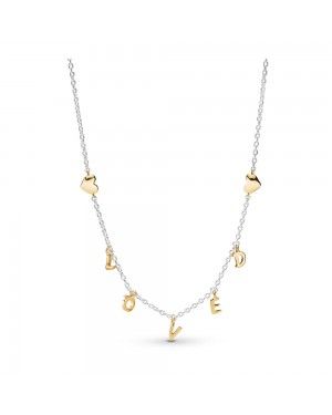 PANDORA SHINE LOVED SCRIPT COLLIER NECKLACE