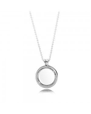 Pandora Sparkling Floating Locket Necklace 396484CZ