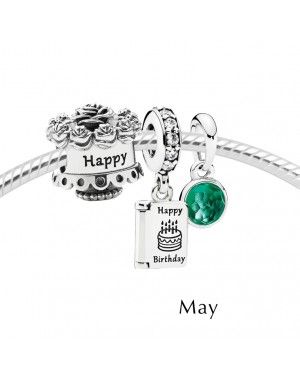 Pandora May Birthday Cake Birthstone Gift Set GS0060