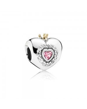 Pink Princess Heart Charm 791375PCZ