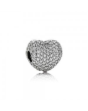 Pandora Pave Open My Heart Clip 791427CZ