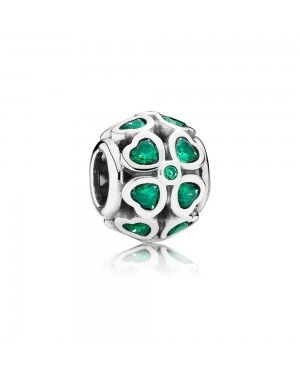 Pandora Dark Green Clover Charm 791496CZN