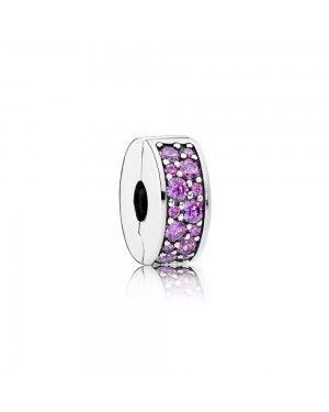 Pandora Fancy Purple Shining Elegance Spacer Clip 791817CFP