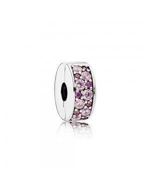 Pandora Purple Mosaic Shining Elegance Spacer Clip 791817CZSMX