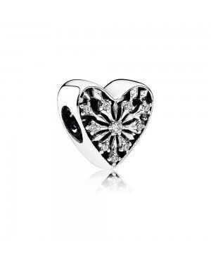 Pandora Heart Of Winter Charm, Clear Cz 791996CZ