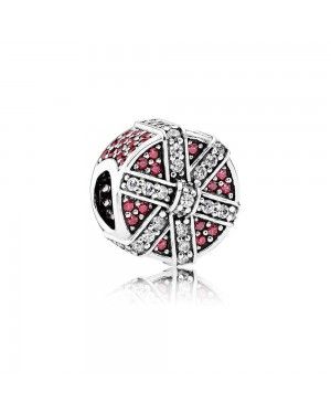 Pandora Shimmering Gift Charm, Red & Clear Cz 792006CZR