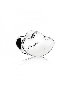 Pandora Two Hearts Charm 796560CZ