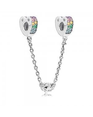 Pandora Multi-Colour Arcs Of Love Safety Chain 797021NRPMX