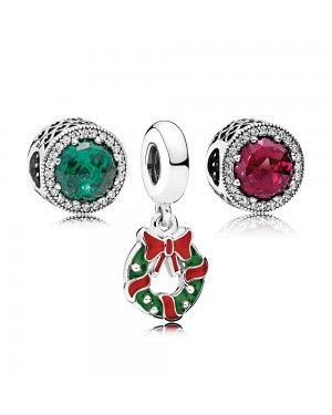 Pandora Holiday Wreath Charm Pack GS0099