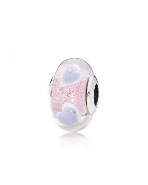 Pandora Plentiful Hearts Murano Glass Charm 796599CZ